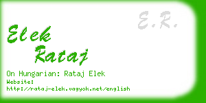 elek rataj business card